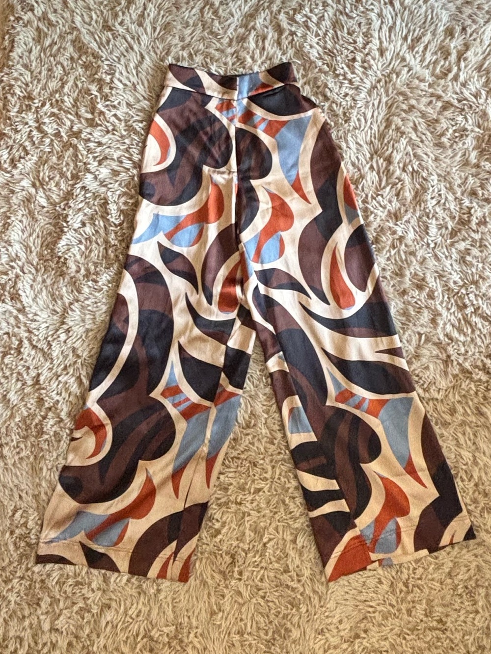 House of Harlow 1960 Wide-Leg Printed Palazzo Pants - Multicolor Geometric Print